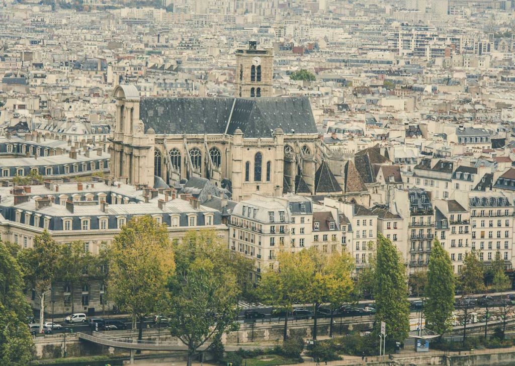 Notre Dame Cathedral - Aerial View