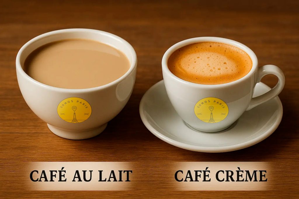 cafe au lait vs cafe creme - somos paris